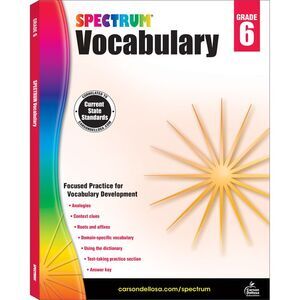 Spectrum Vocabulary, Grade 6: Volume 89 -- Spectrum
